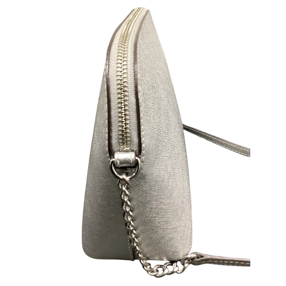 Michael Kors Purse Women’s One Size Crossbody Saffiano Leather Dust Bag Silver - Picture 5 of 11